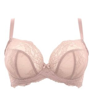 Panache Ana Plunge Bra Size 34H NEW Color Vintage Wired not padded Pretty Lace